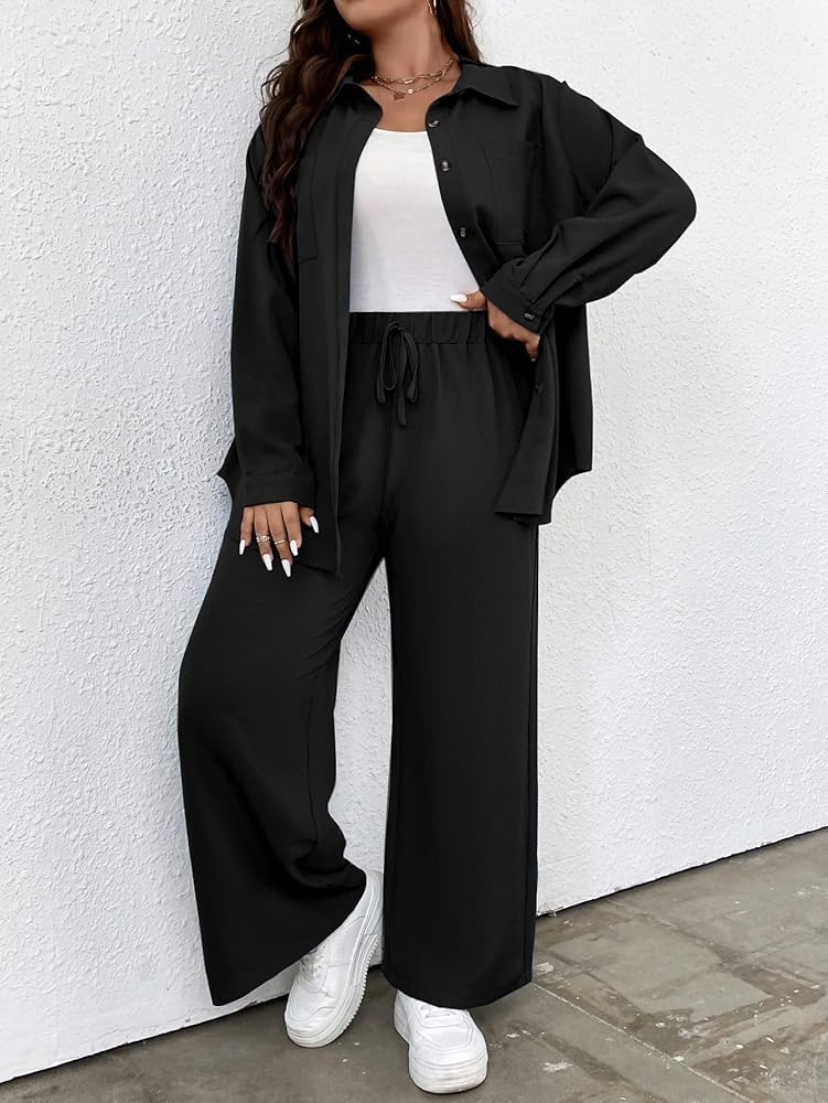 【BOK PLACE】Raw Flare N/S Blouse Banding Wide PT 2Piece Set Strapless Peplum Top and Wide Leg Pants Set – Hazel Blues®